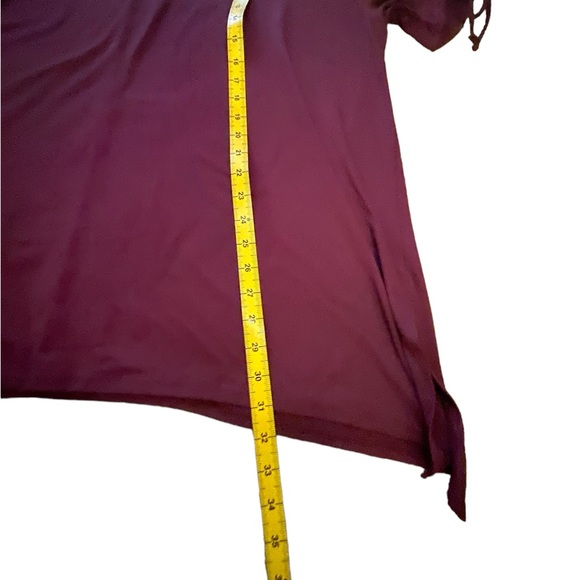 Terra &sky Burgundy short sleeve top - Picture 6 of 6